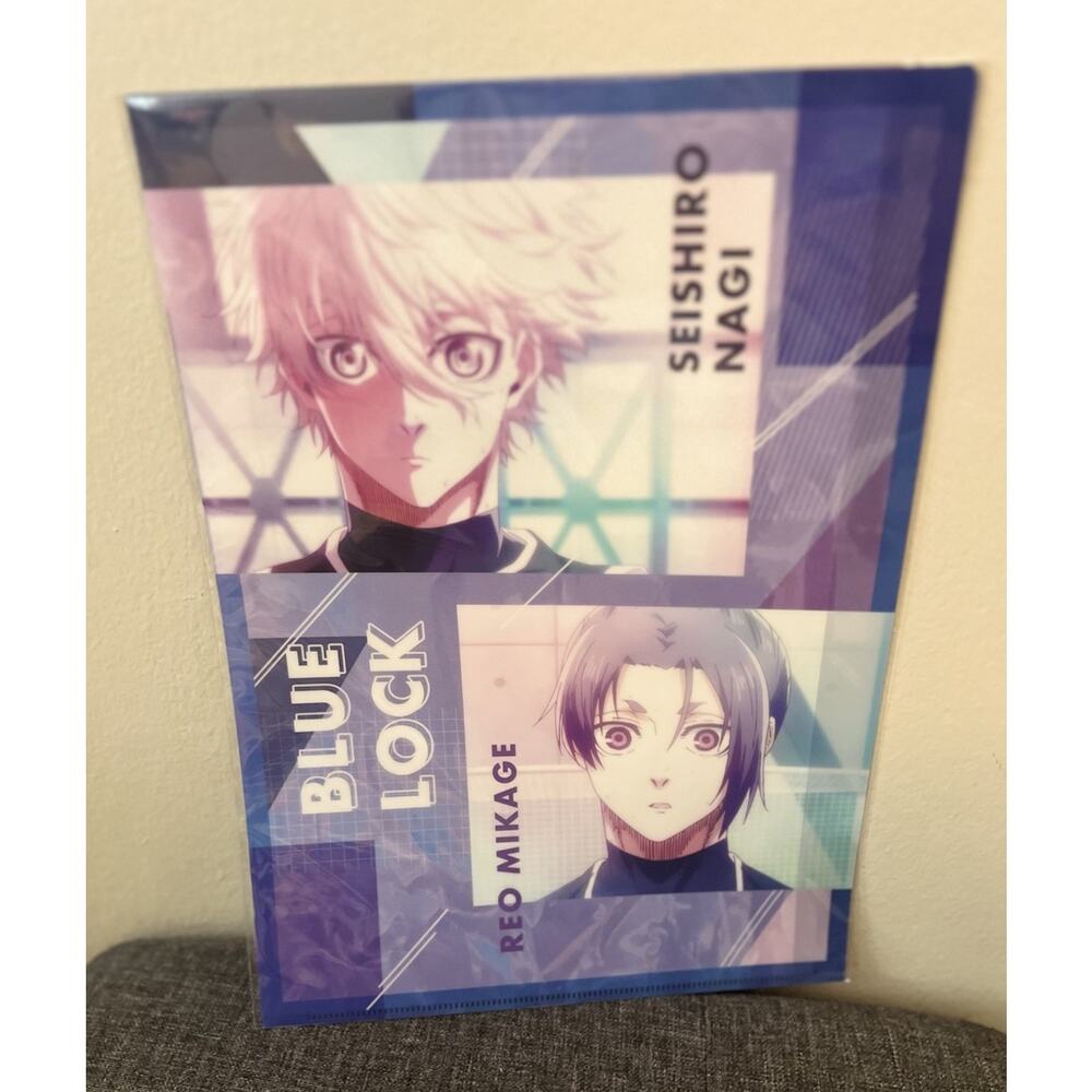 Blue Lock Clear File Set Seishiro Nagi Mikage Reo Brand New US Seller
